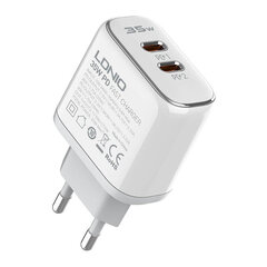 LDNIO Сетевое зарядное устройство LDNIO A2528C 2USB-C 35 Вт + USB-C — кабель USB-C цена и информация | Зарядные устройства для телефонов | 220.lv