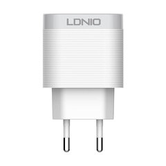 LDNIO Сетевое зарядное устройство LDNIO A303Q USB 18 Вт + кабель Lightning цена и информация | Зарядные устройства для телефонов | 220.lv