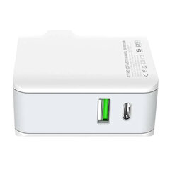LDNIO Сетевое зарядное устройство LDNIO A4403C USB, USB-C 20 Вт + USB-C — кабель USB-C цена и информация | Зарядные устройства для телефонов | 220.lv