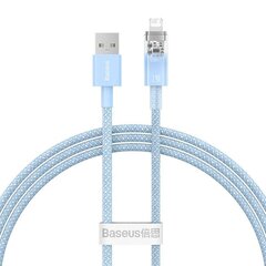 Fast Charging Cable Baseus Explorer USB to Lightning 2.4A 1M (blue) цена и информация | Кабели для телефонов | 220.lv