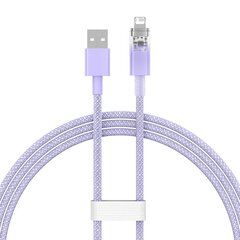 Fast Charging cable Baseus USB-A to Lightning Explorer Series 1m 2.4A (purple) цена и информация | Кабели для телефонов | 220.lv