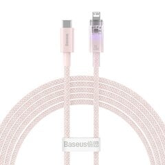 Fast Charging cable Baseus USB-A to Lightning Explorer Series 2m 20W (pink) цена и информация | Кабели для телефонов | 220.lv