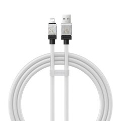 Baseus Кабель для быстрой зарядки Baseus USB-A на Lightning Coolplay Series 1м, 2,4А (белый) цена и информация | Кабели для телефонов | 220.lv