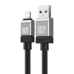 Baseus Кабель для быстрой зарядки Baseus USB-A на Lightning CoolPlay Series 2 м, 2,4 А (черный) цена и информация | Кабели для телефонов | 220.lv