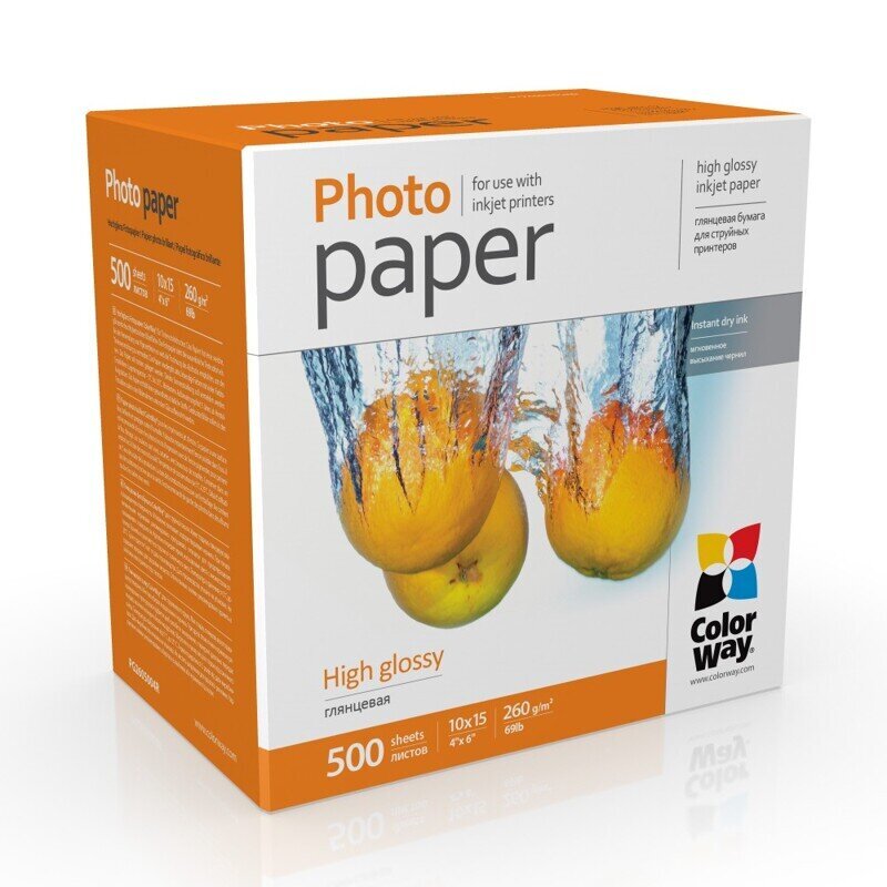 ColorWay Photo Paper PG2605004R Glossy цена и информация | Citi piederumi fotokamerām | 220.lv