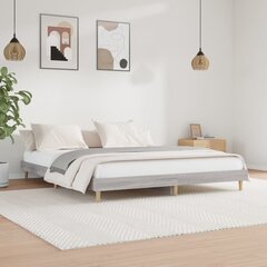 Каркас кровати vidaXL, 160x200 см, серый цена и информация | Кровати | 220.lv