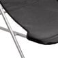 Saliekami sauļošanās krēsli, 2 gab., melns tekstilēns, tērauds cena un informācija | Sauļošanās krēsli | 220.lv