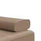 L-formas dīvāngulta, kapučīno krāsa, 255x140x70cm, mākslīgā āda cena un informācija | Dīvāni | 220.lv