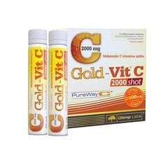 Uztura bagātīnātājs Olimp Labs Gold-vit C 2000mg, ampulas 5x25ml cena un informācija | Vitamīni, preparāti, uztura bagātinātāji imunitātei | 220.lv