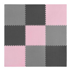Набор из 9 ковриков-пазлов - "Пастельный розовый" цена и информация | Развивающие коврики | 220.lv