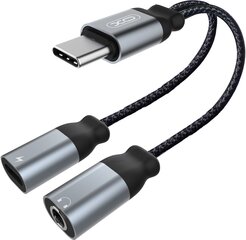 XO адаптер USB-C - 3.5 мм/USB-C, черный (NBR160B) цена и информация | Адаптеры и USB разветвители | 220.lv