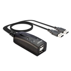 Lindy СЕТЕВОЙ ПЕРЕКЛЮЧАТЕЛЬ KVM USB 2PORT/32165 LINDY цена и информация | Адаптеры и USB разветвители | 220.lv