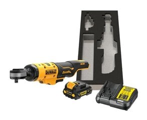 Dewalt ratchet 12v 3/8 81nm 1x3,0ah ar instrukcijas ratiņam dcf503l1g цена и информация | Шуруповерты, дрели | 220.lv