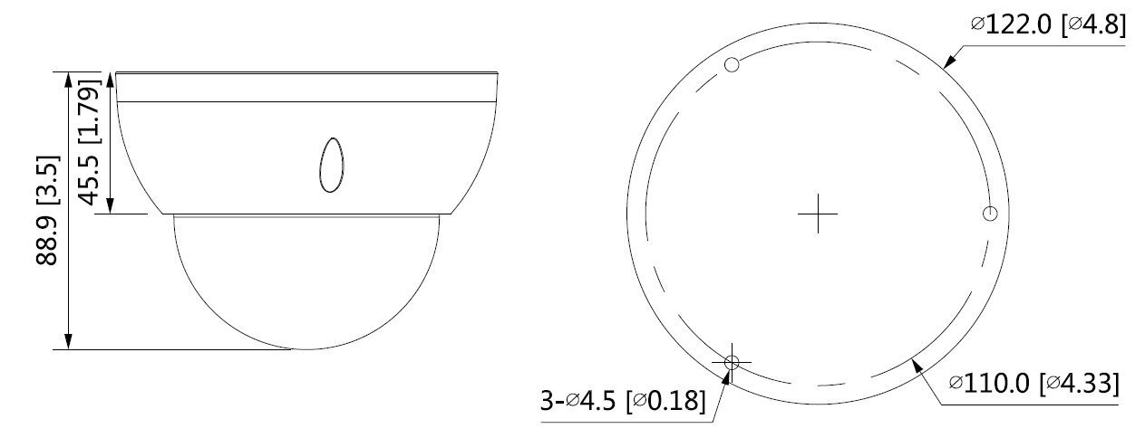 IP pretvandālisma kamera Dahua IPC-HDBW2841R-ZAS-27135 - 8.3 Mpx 4K UHD 2.7 ... 13.5 mm cena un informācija | Novērošanas kameras | 220.lv