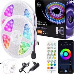 LED RGB LED sloksne 20M 36W 12 V DC Multi -Colored cena un informācija | LED lentes | 220.lv