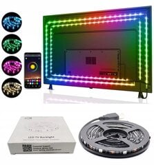 RGB USB LED sloksnes Bluetooth TV fona apgaismojums 4M cena un informācija | LED lentes | 220.lv