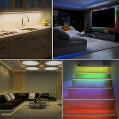 20 m RGB LED sloksņu komplekts + barošanas avots cena un informācija | LED lentes | 220.lv