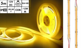 Neon Cob 12 V LED sloksne 5 m cena un informācija | LED lentes | 220.lv
