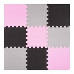 Набор из 9 ковриков-пазлов 90x90 - "Пастельный розовый" цена и информация | Развивающие коврики | 220.lv