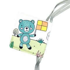 Мягкая книжка-раскладушка для малышей Медведь цена и информация | Развивающие игрушки | 220.lv