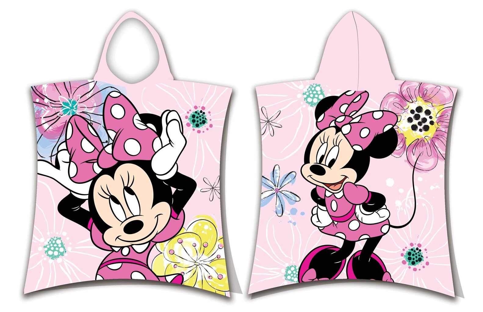 Disney bērnu pončo Minnie Pink bow, 50x115 cm цена и информация | Dvieļi | 220.lv