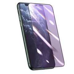 Baseus pilnekrāna 3D aizsargplēve 0.25 mm ar Anti-blue Light filtru iPhone 11 Pro Max / iPhone XS Max melns (SGAPIPH65S-HB01) cena un informācija | Ekrāna aizsargstikli | 220.lv