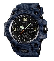 Мужские часы Skmei 1155BDMBK denim black цена и информация | Мужские часы | 220.lv