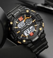 Мужские часы Skmei 2018BG, черные / золотые цена и информация | Мужские часы | 220.lv