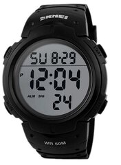 Vīriešu pulkstenis Skmei 1068BK melns cena un informācija | Vīriešu pulksteņi | 220.lv