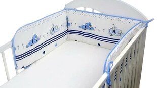 Защита для кроватки 180 см, синий цвет цена и информация | Товары для безопасности детей дома | 220.lv