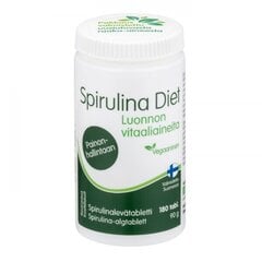 Uztura bagātinātājs Spirulina Diet tab. N180 cena un informācija | Vitamīni, preparāti, uztura bagātinātāji skaistumam | 220.lv