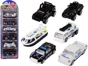 Resorak 1:64 policijas automašīnas komplekts cena un informācija | Rotaļlietas zēniem | 220.lv