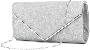 Маленькая женская сумочка S134, серебристая цена и информация | Куинн | 220.lv