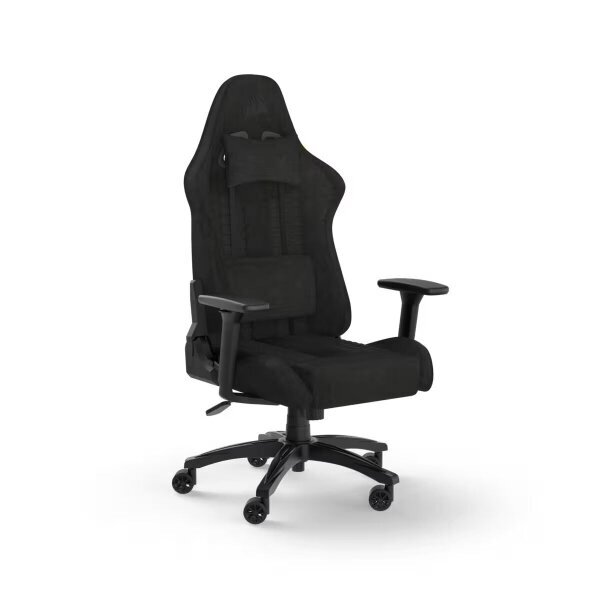 Spēļu krēsls Corsair TC100 RELAXED, melns цена и информация | Biroja krēsli | 220.lv