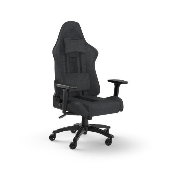 Spēļu krēsls Corsair TC100, melns/pelēks cena un informācija | Biroja krēsli | 220.lv