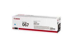 оригинальный тонер canon 067 c, cyan, 1250p, 5101c002, canon lbp631cdw, lbp633cdw, mf651cw, mf655cdw, mf657cdw, o цена и информация | Картриджи для лазерных принтеров | 220.lv