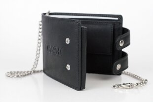 Кожаный кошелёк с цепочкой CA$H Collection, черный цена и информация | Мужские кошельки | 220.lv