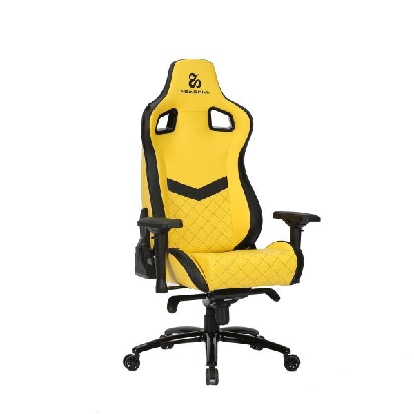 Spēļu krēsls Newskill ‎NS-CH-Osiris, melns/dzeltens cena un informācija | Biroja krēsli | 220.lv