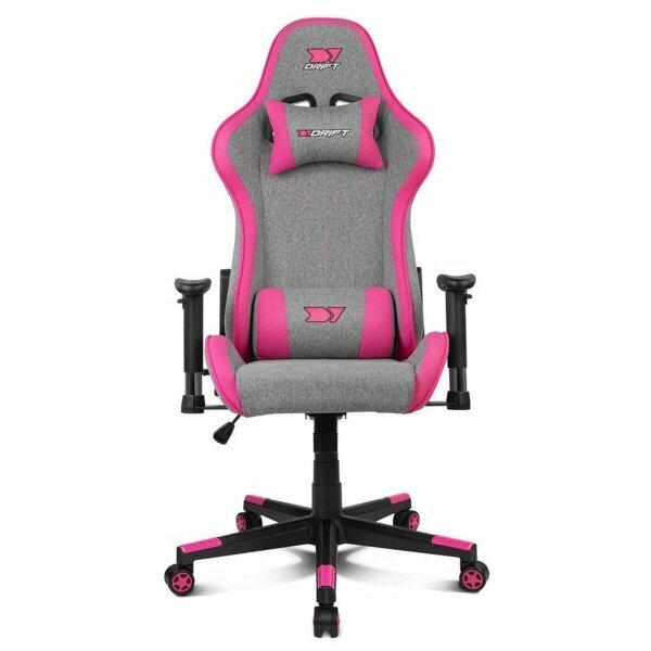 Spēļu krēsls Drift DR90 Pro, pelēks/rozā cena un informācija | Biroja krēsli | 220.lv