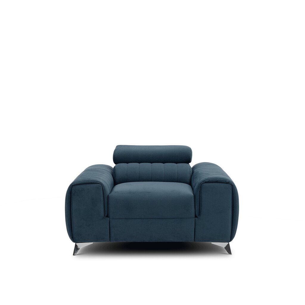 Atzveltnes krēsls Laurence, zils cena un informācija | Atpūtas krēsli | 220.lv