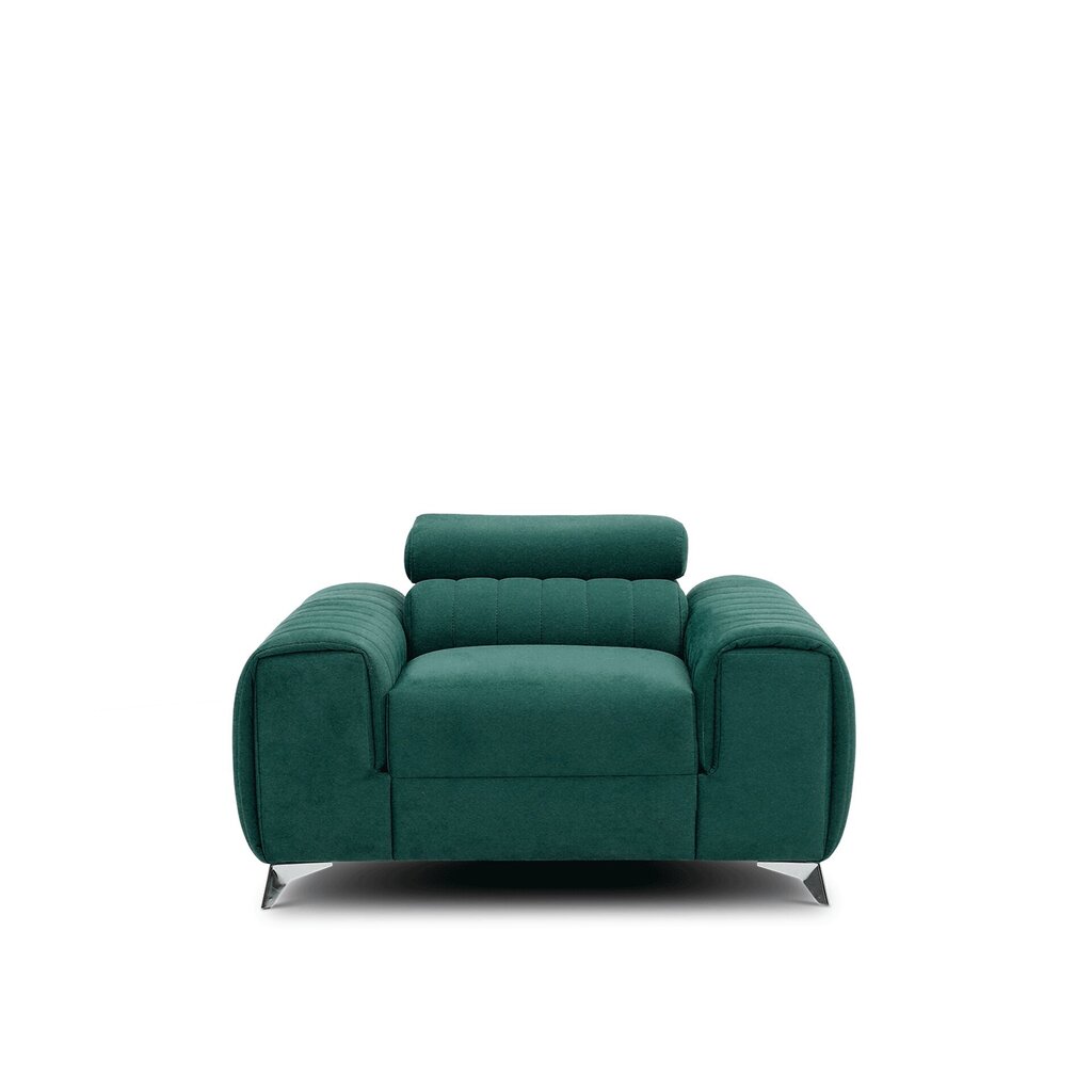 Atzveltnes krēsls Laurence, zaļš cena un informācija | Atpūtas krēsli | 220.lv