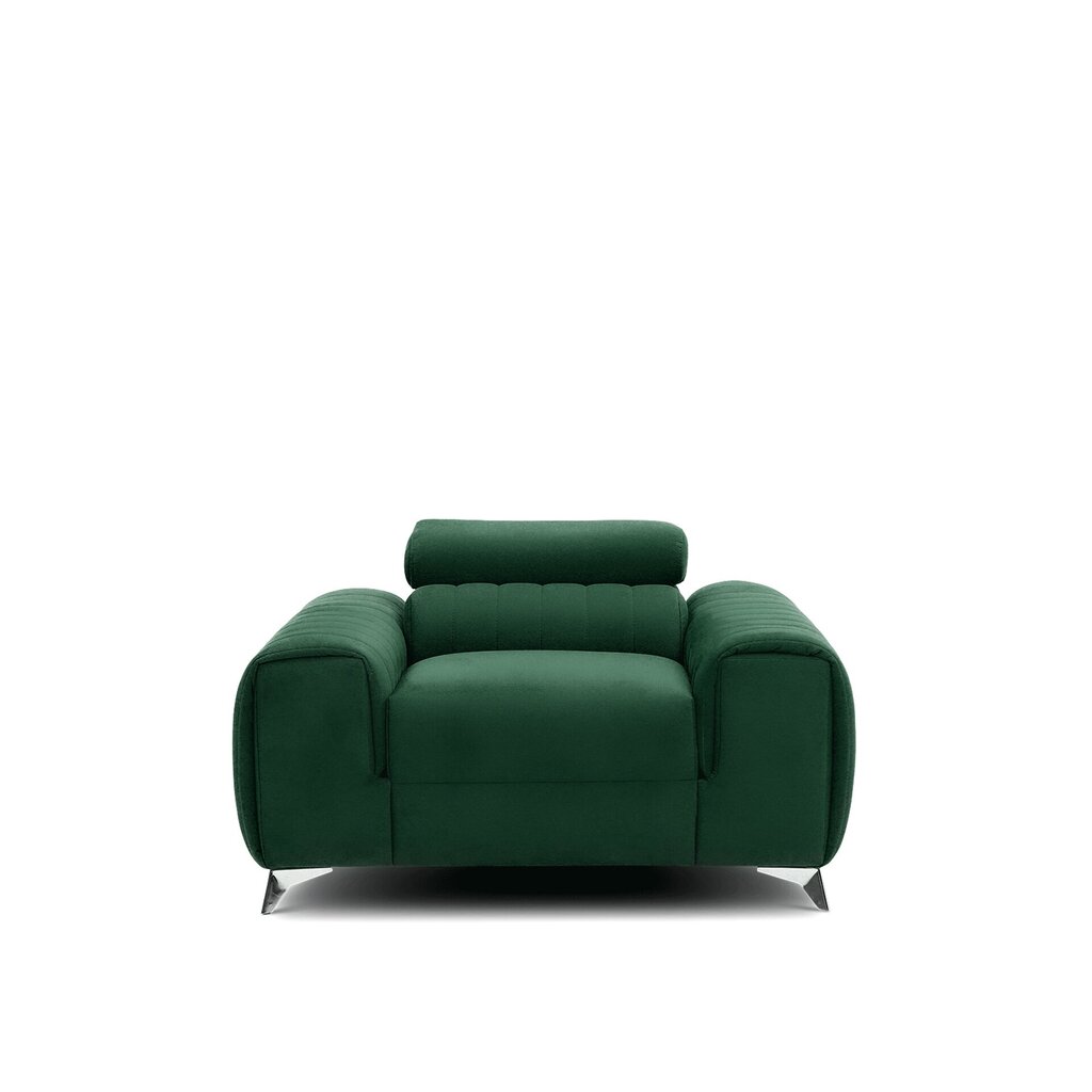 Atzveltnes krēsls Laurence, zaļš цена и информация | Atpūtas krēsli | 220.lv