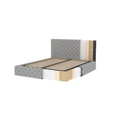 Кровать  Princce, 180x200 см, серый цвет цена и информация | Кровати | 220.lv