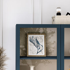 Шкаф-витрина  Includo, 120x40x155 см, синий цвет цена и информация | Витрины, серванты | 220.lv