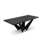 Pusdienu galds Micadoni Home Lottie 260x100cm, melns cena un informācija | Virtuves galdi, ēdamgaldi | 220.lv