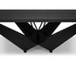 Pusdienu galds Micadoni Home Lottie 260x100cm, melns cena un informācija | Virtuves galdi, ēdamgaldi | 220.lv