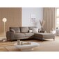 Stūra dīvāns Micadoni Home Larnite 5S-VR, gaiši brūns/melns цена и информация | Stūra dīvāni | 220.lv