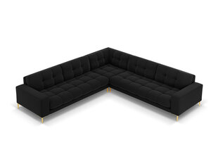 Universāls stūra dīvāns Cosmopolitan Design Bali 6S-V, melns/zeltainas krāsas цена и информация | Угловые диваны | 220.lv