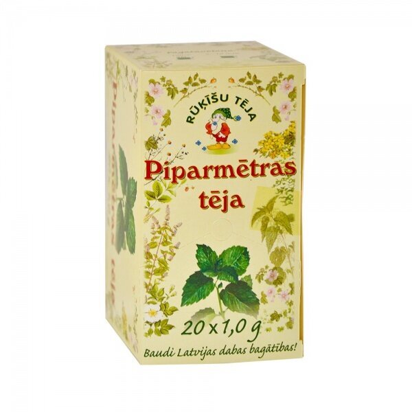 Tēja piparmētras Rūķīšu, 1g N20 cena un informācija | Tējas un ārstniecības augi | 220.lv