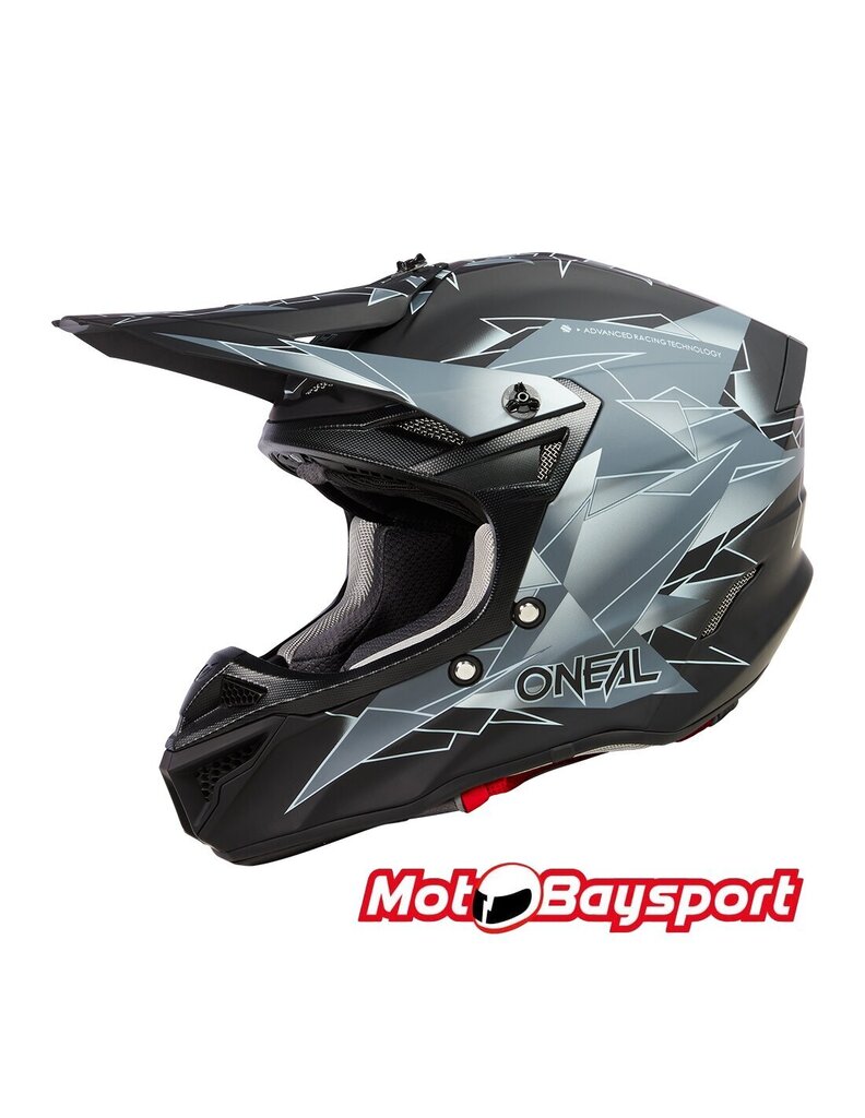 O'NEAL 5SRS POLYACRYLITE HELMET SURGE V.23 krosa ķivere, melna cena un informācija | Moto ķiveres | 220.lv